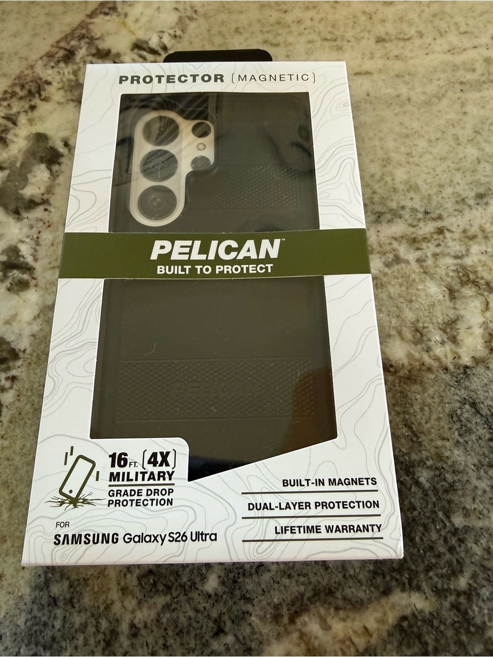 Samsung Pelican Protector Magnetic Case for Galaxy S26 Ultra — Black
